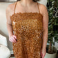 (M) Free People Sequin Slip Mini