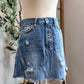 (4) Free People Denim Skirt