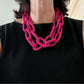 Pink Seed Bead Necklace