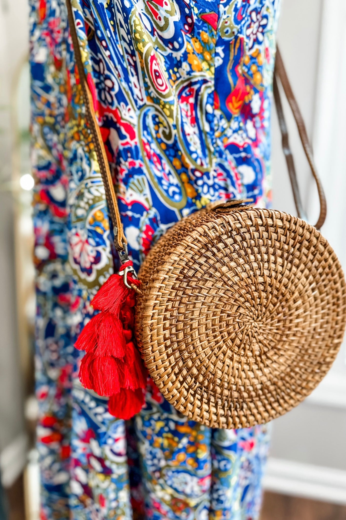 Straw Crossbody