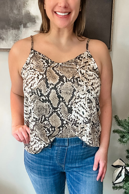 (M) Hayden Snake Print Camisole