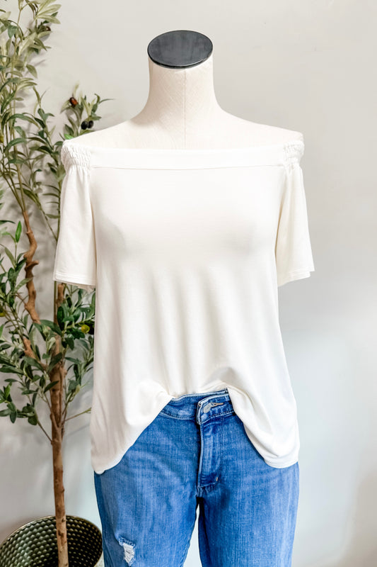 (S) J.Jill Off Shoulder Blouse