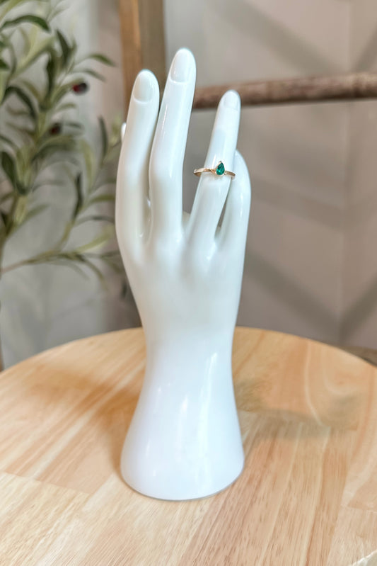 Vintage Faux Emerald Ring