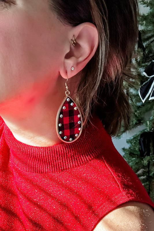 Buffalo Plaid Dangles