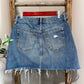 (4) Free People Denim Skirt