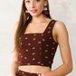 (L) Buckle Crop Tank