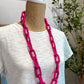 Pink Seed Bead Necklace