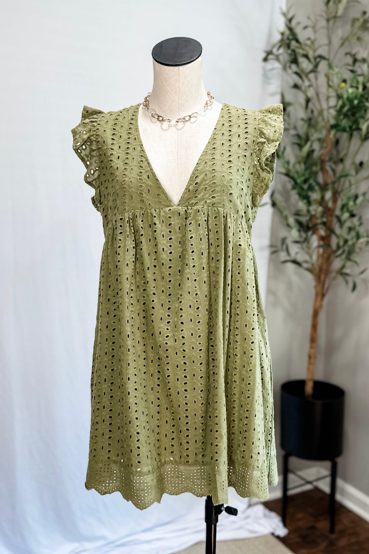 (M) Mustard Seed Romper Dress