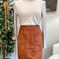 (4) J.Crew Collection Leather Skirt