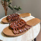 (9) Universal Thread Leather Slides