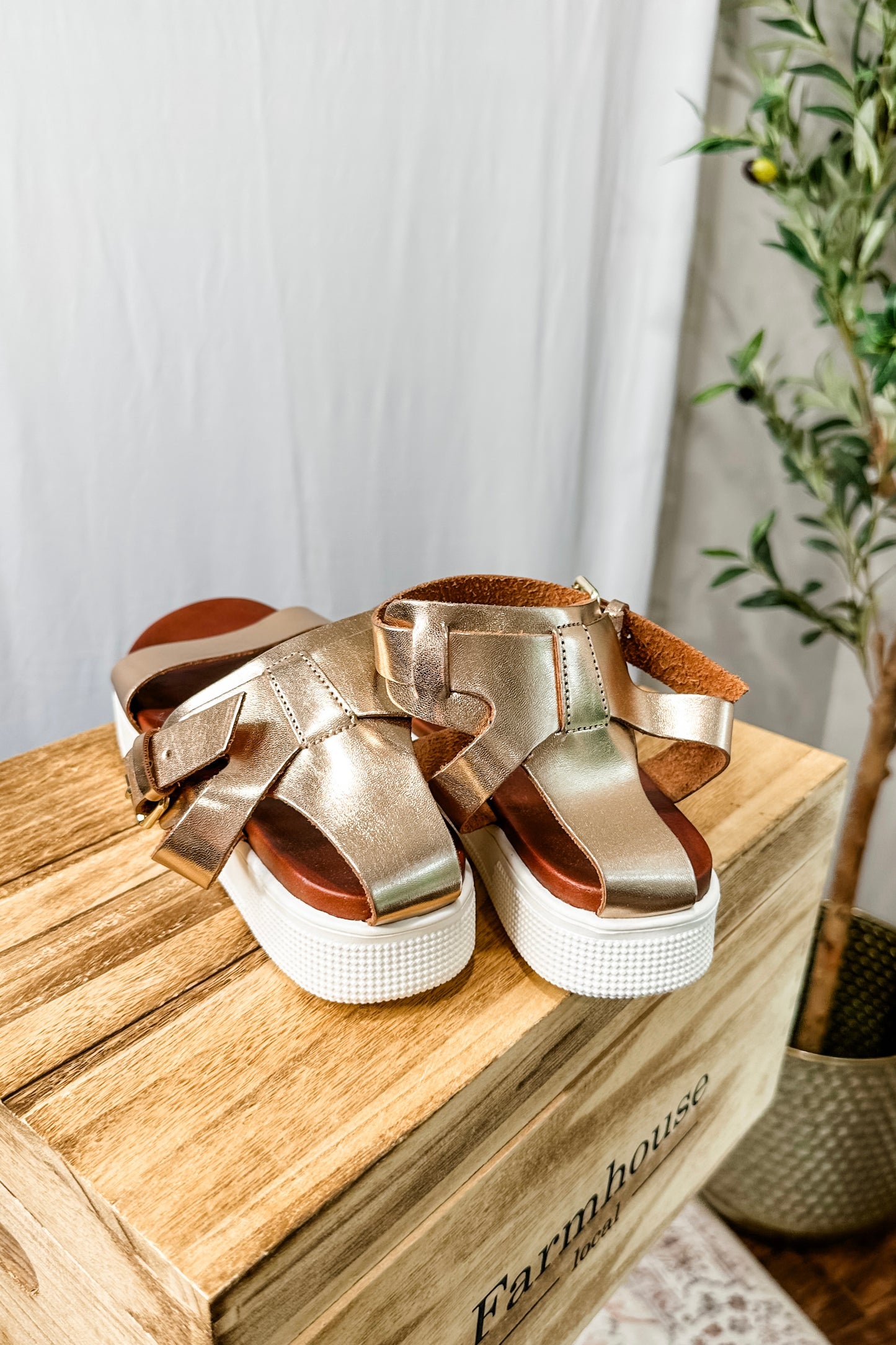 (7.5) Mia Ellen Rose Gold Sandal