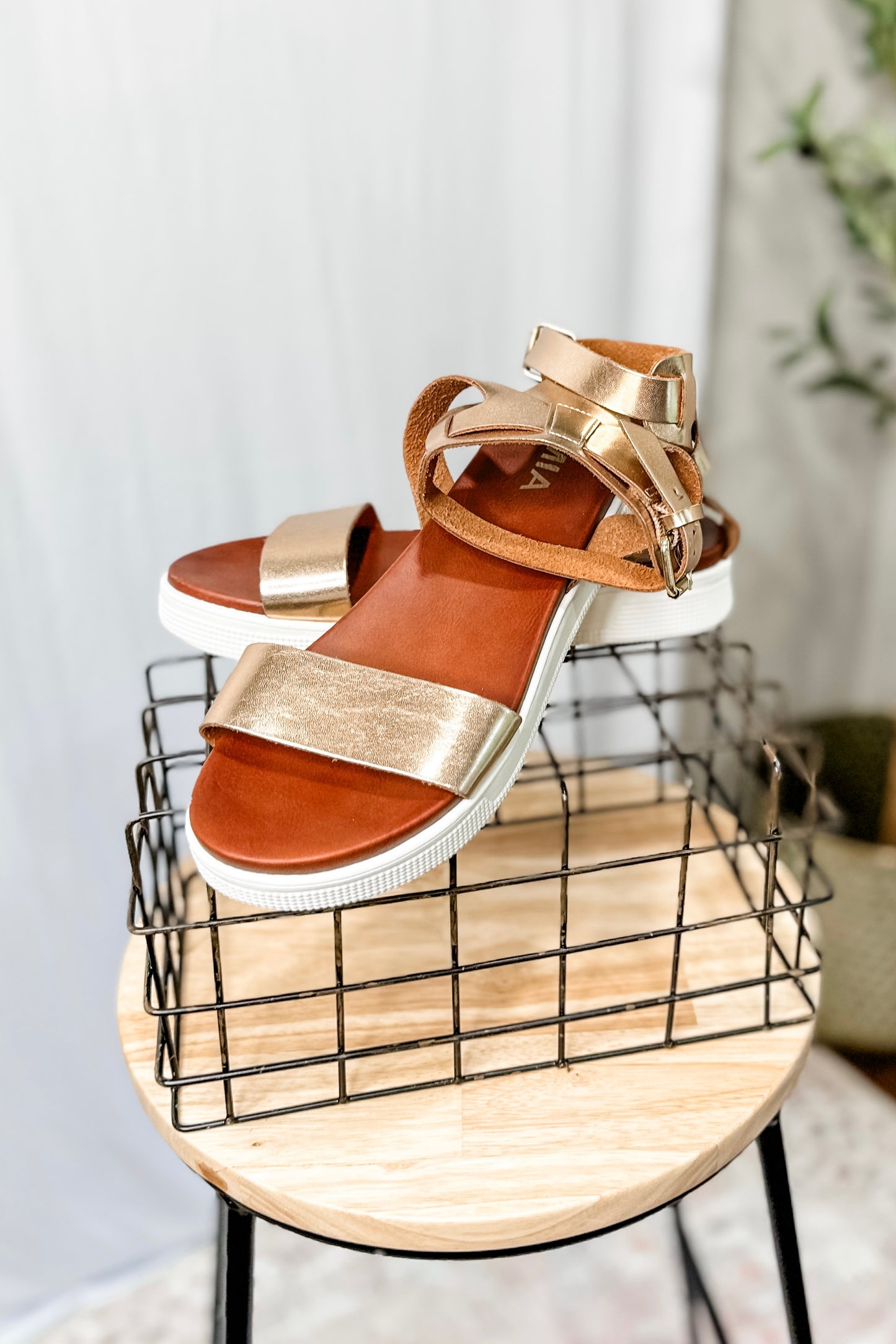 (7.5) Mia Ellen Rose Gold Sandal