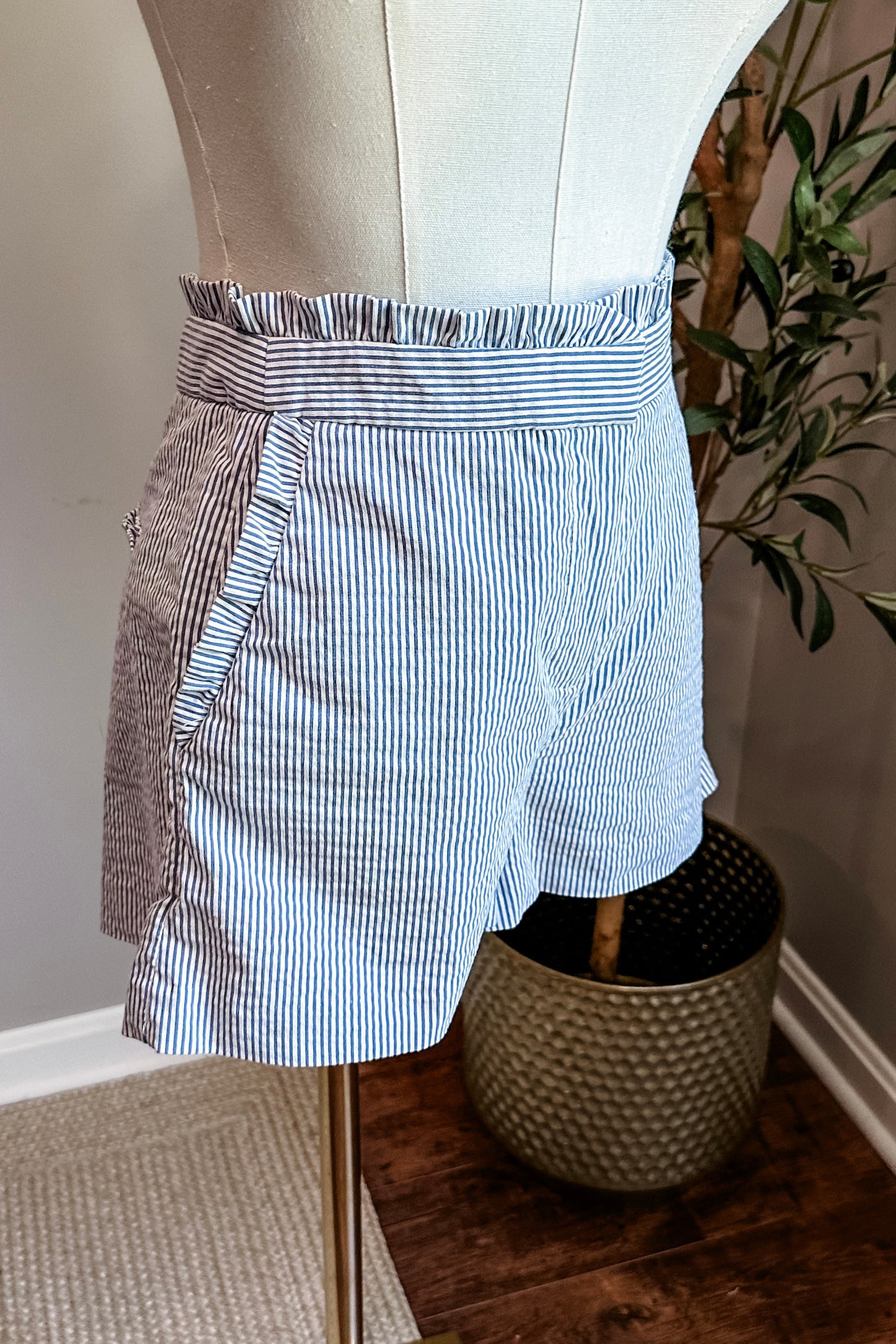 (0) J.Crew Pinstripe Short