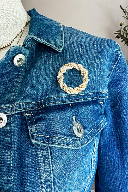 Vintage Wreath Pin