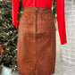 (4) J.Crew Collection Leather Skirt