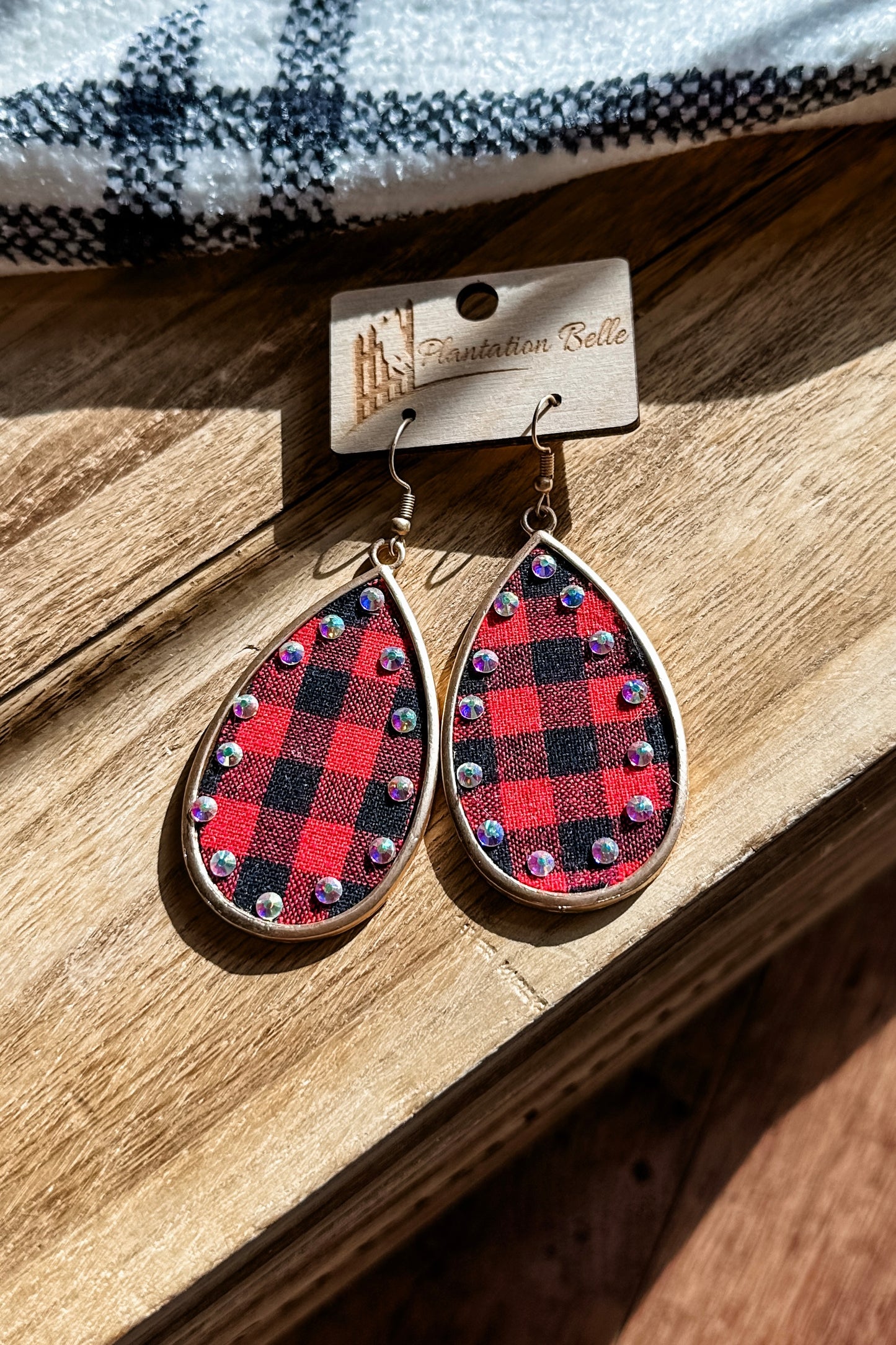 Buffalo Plaid Dangles