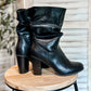 (6.5) Style & Co Leather Slouch Bootie