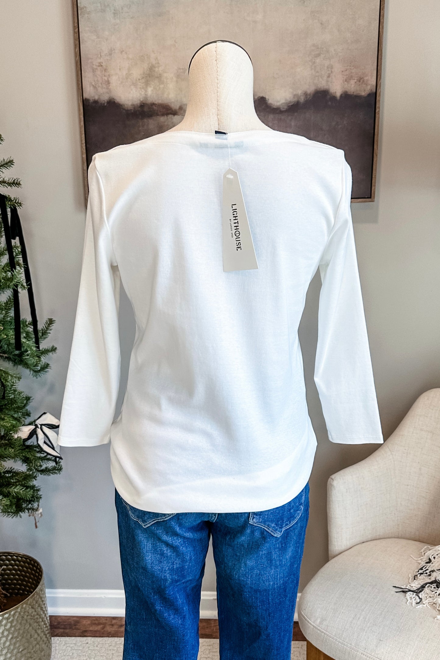 (M) Land’s End Basic Boatneck Top