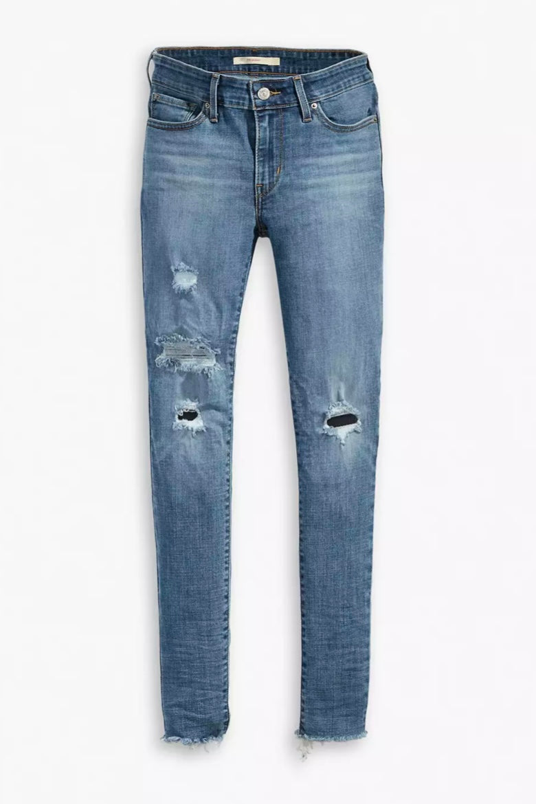 (16) Levi 711 Skinny Jeans