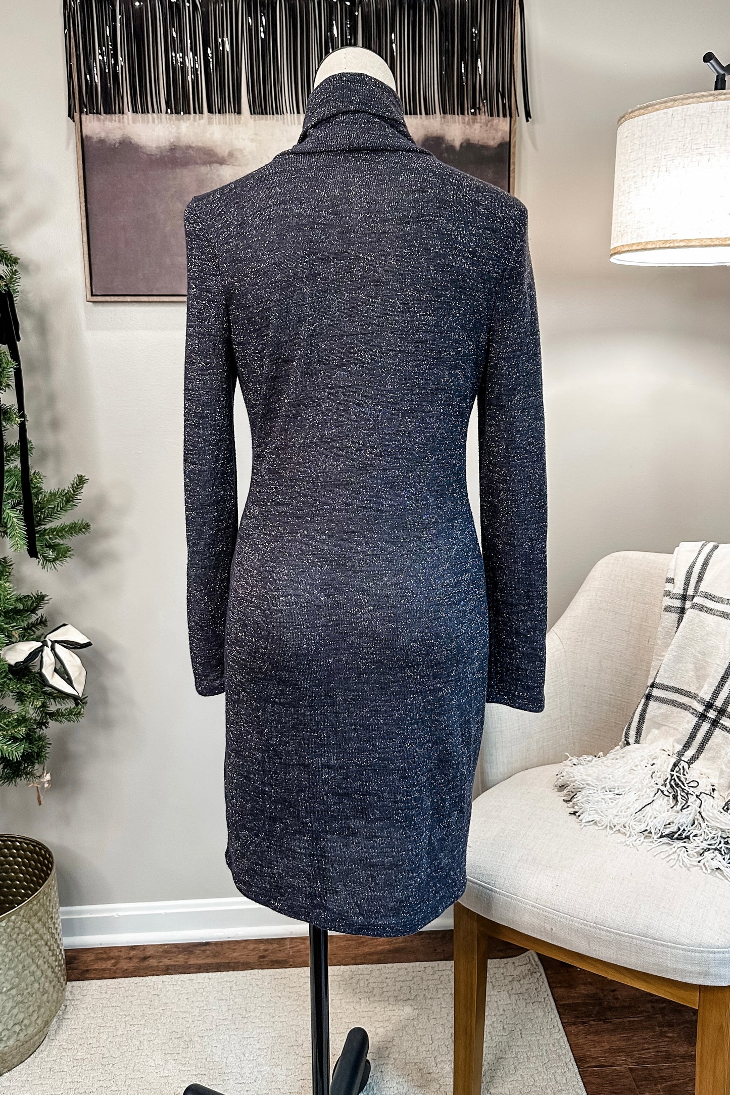 (S) H&M Sparkle Knit Dress