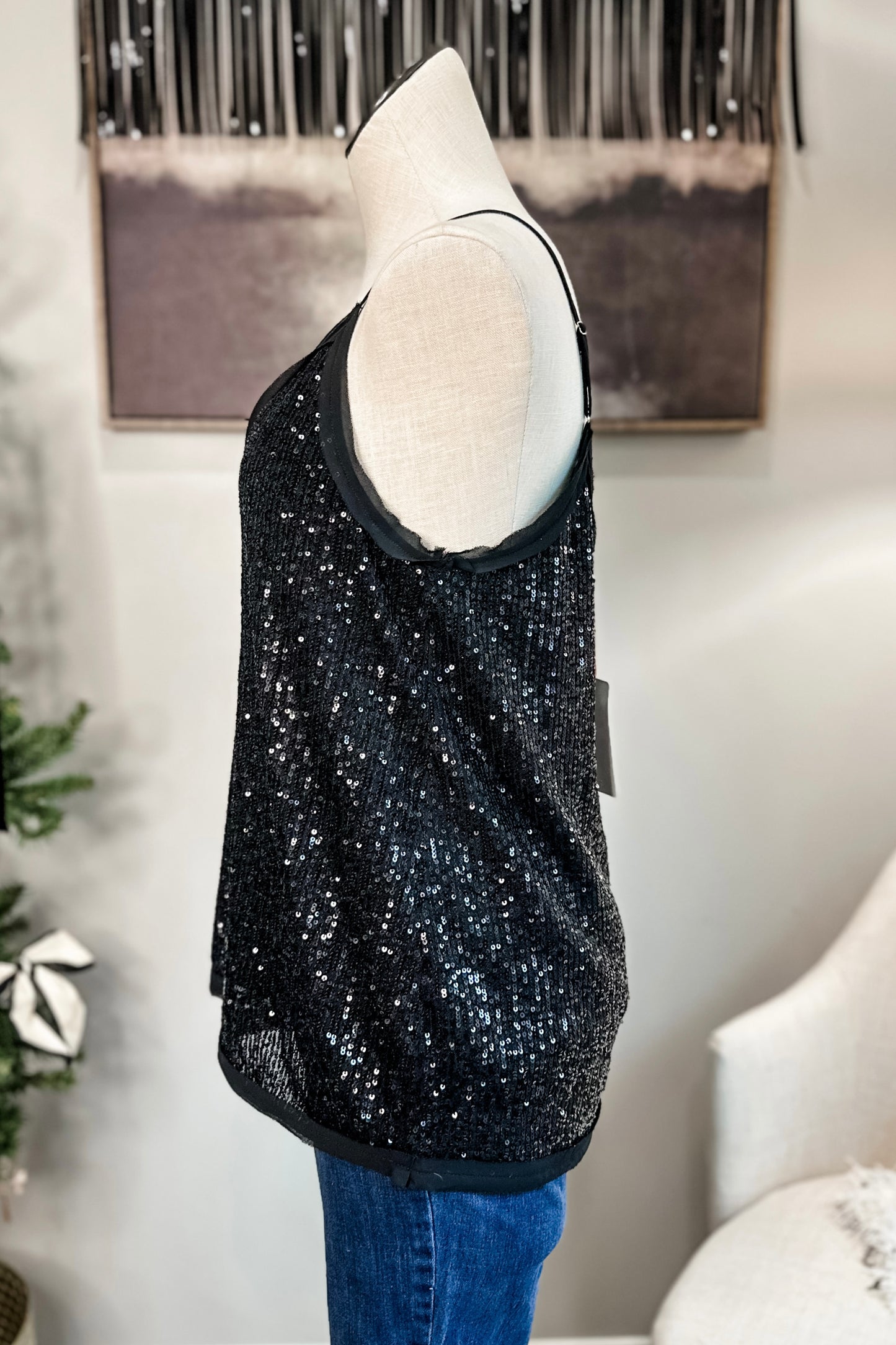 (M) Entro Sequin Camisole