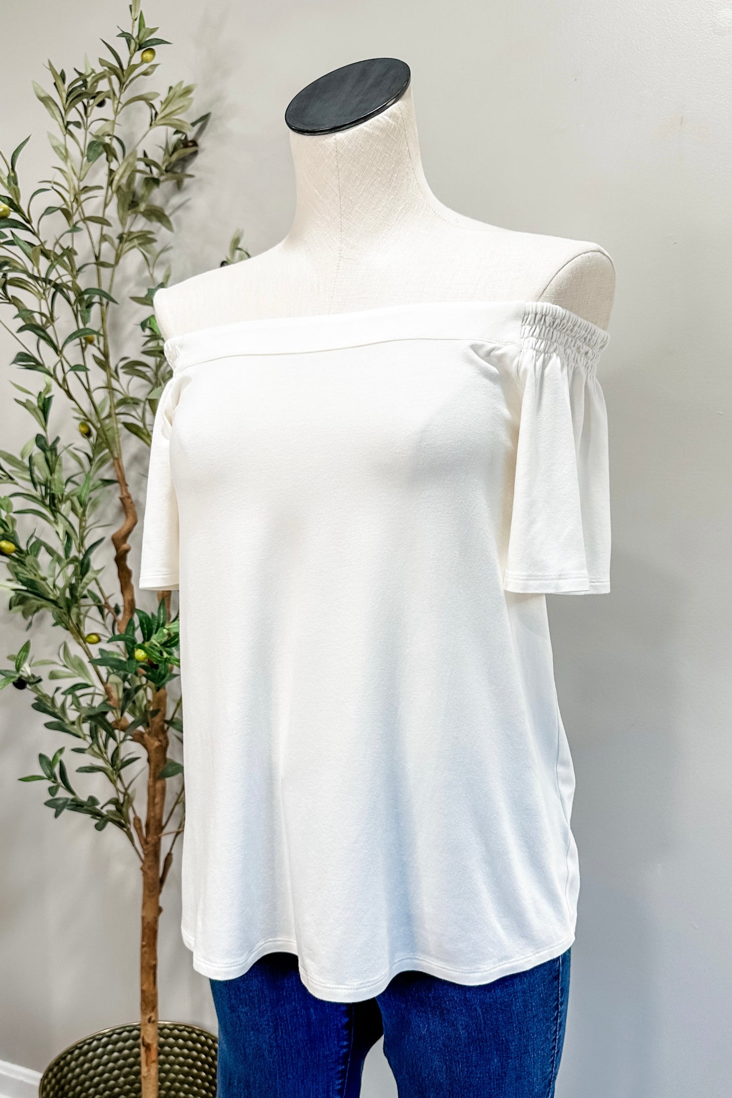 (S) J.Jill Off Shoulder Blouse