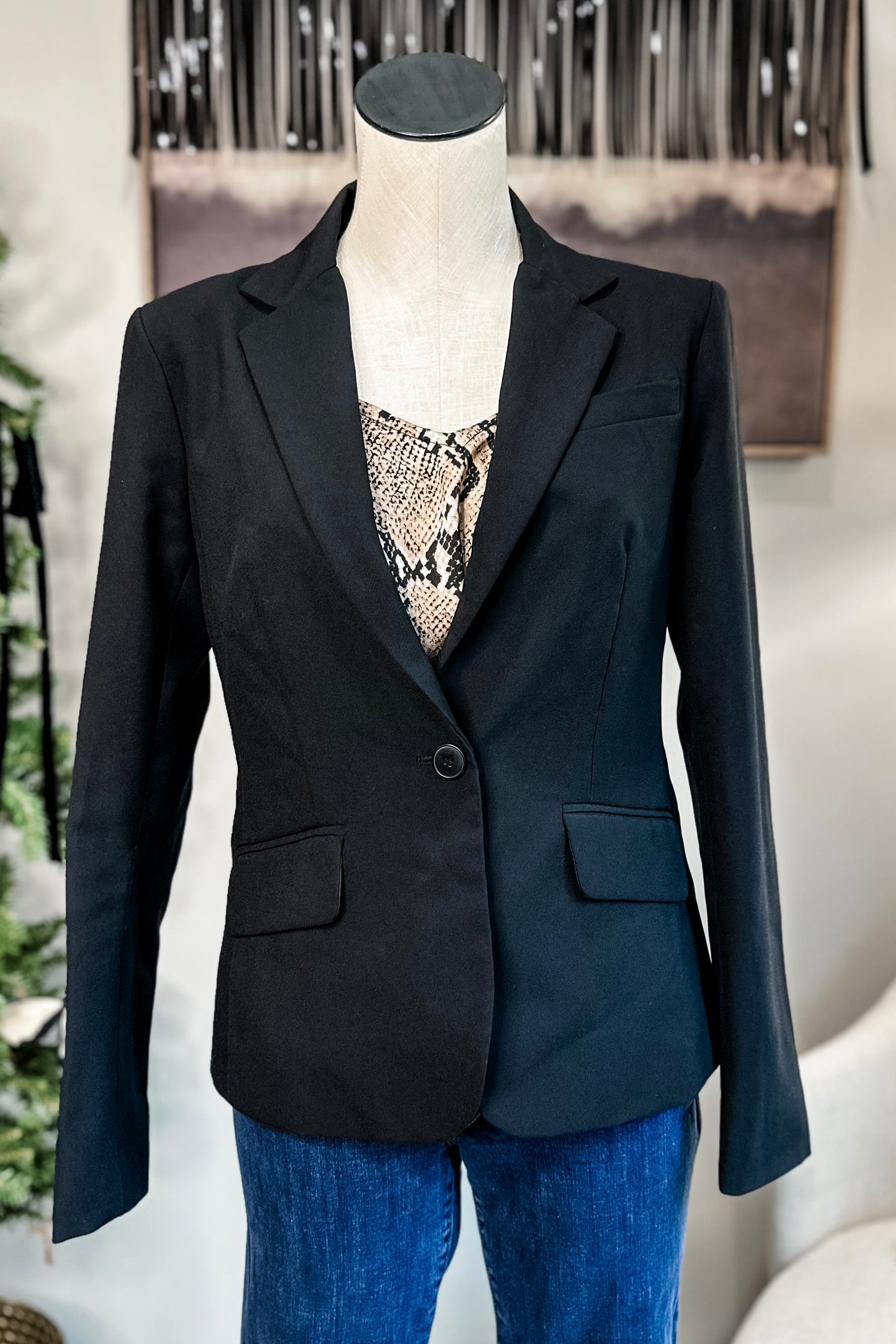 (6) New York & Company Black Blazer