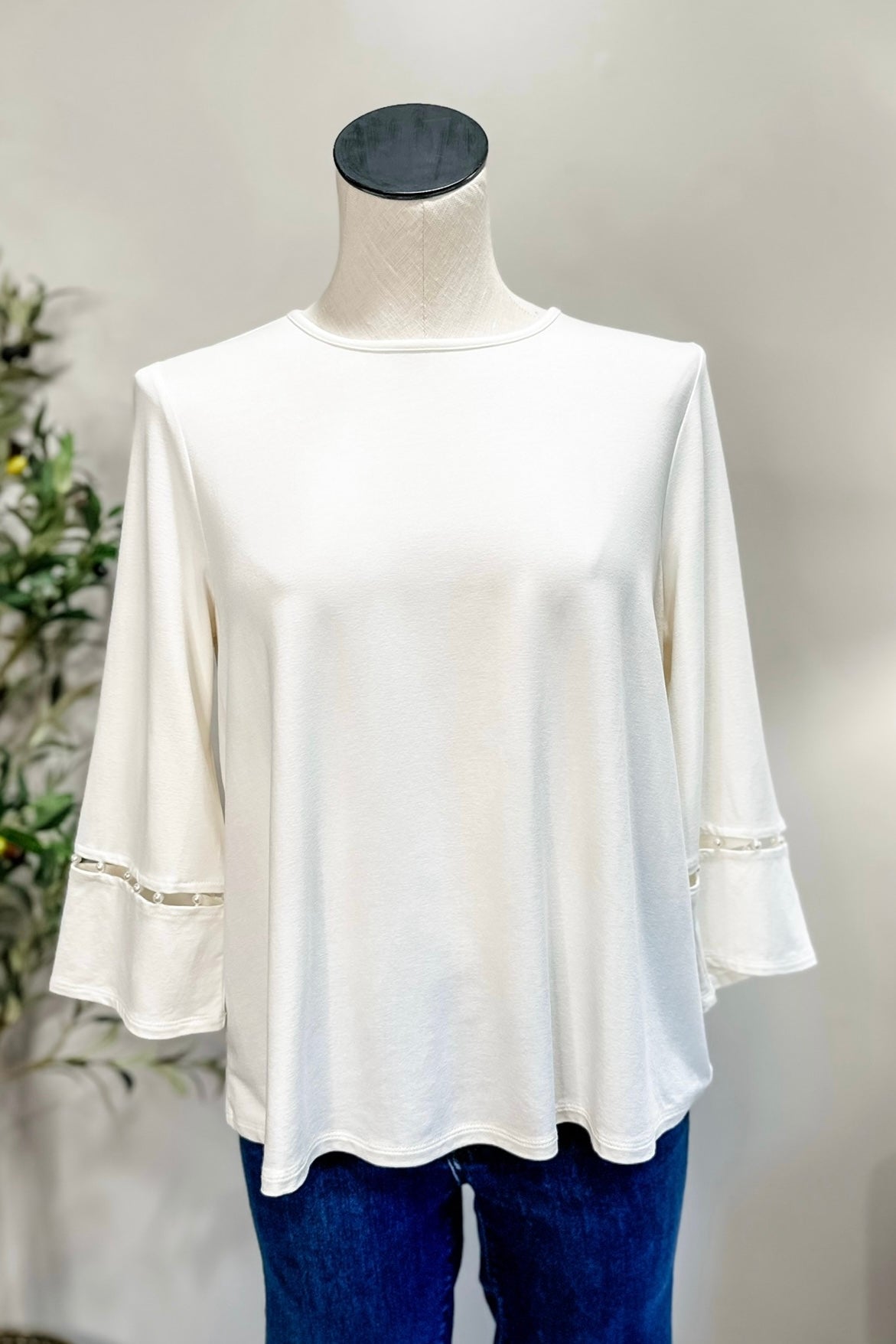 (S) J.Jill Pearl Sleeve Blouse