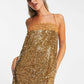 (M) Free People Sequin Slip Mini