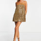 (M) Free People Sequin Slip Mini