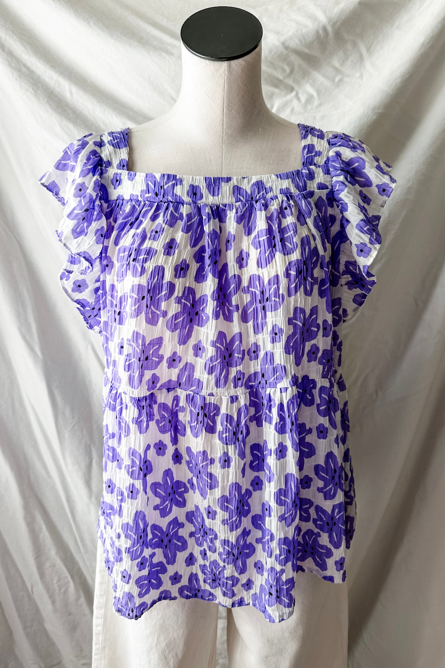 (1X) Hailey & Co Floral Blouse