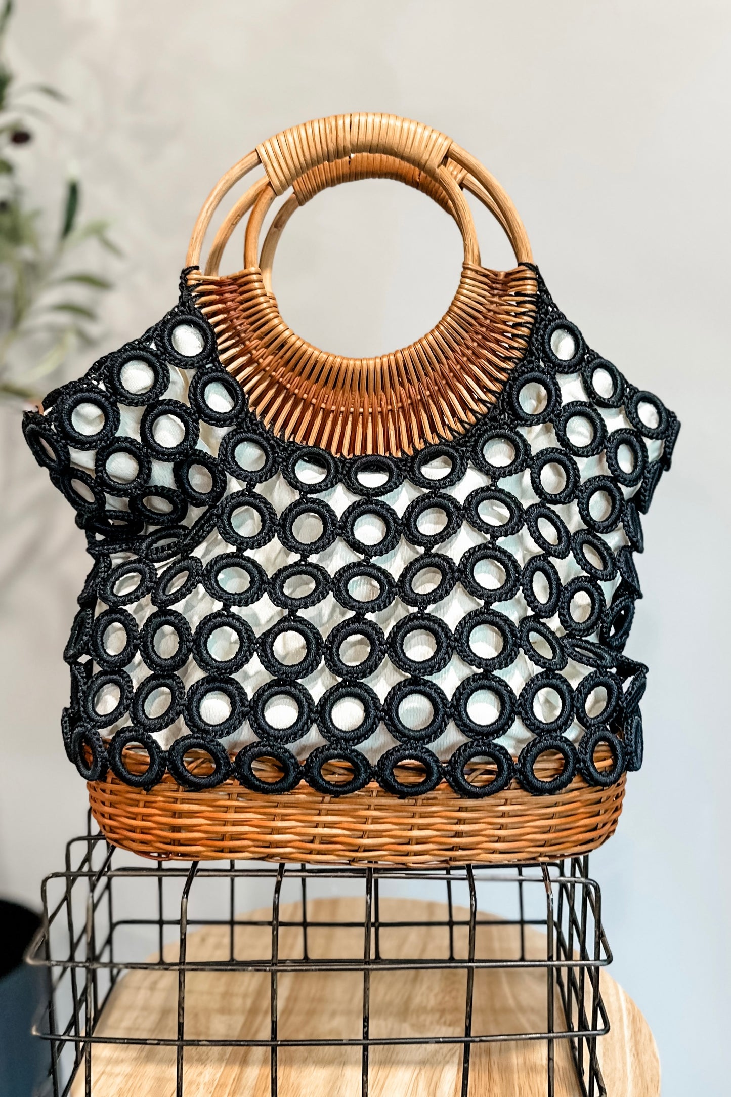 INC Crochet Handbag