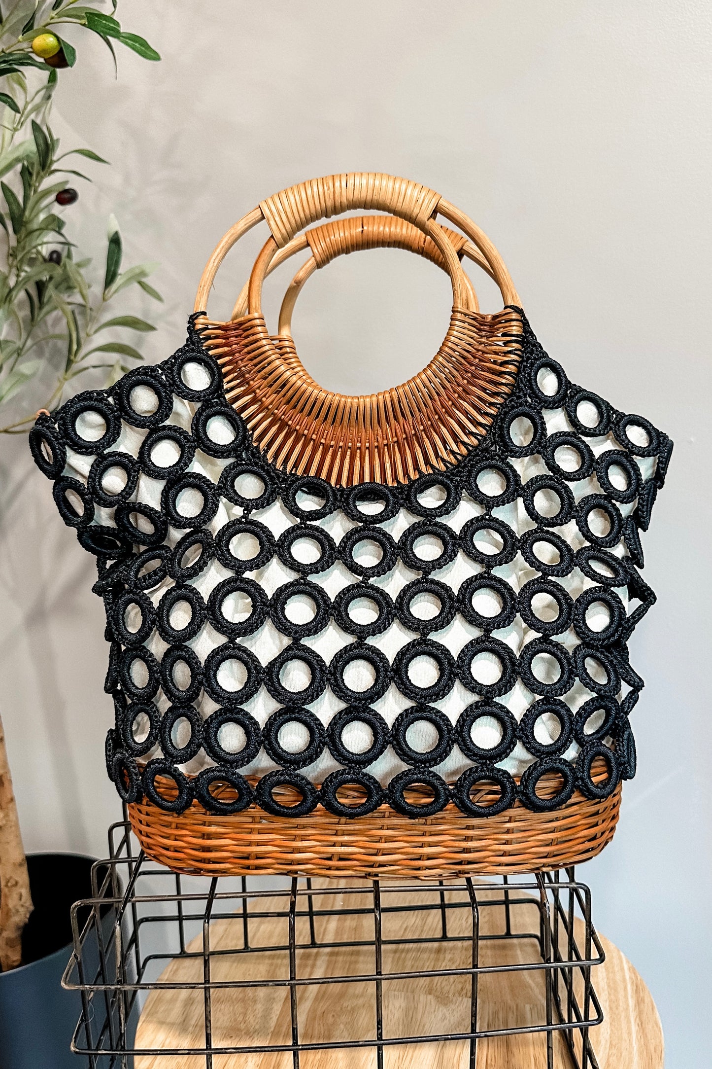 INC Crochet Handbag